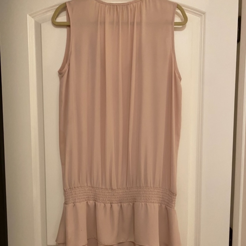 Amanda Uprichard Smocked Dress In Bisque View 5